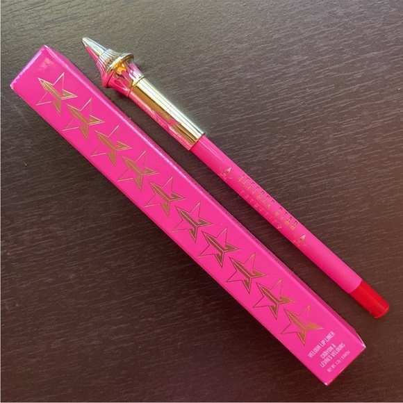 NEW JEFFREE STAR VELOUR LIP LINER in CHERRY WET Red Pink New in Box JSC Makeup - Picture 4 of 16